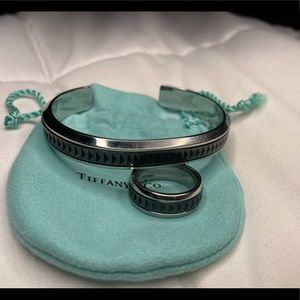 Tiffany & Co. Picasso Bracelet and Ring Steel Ti.